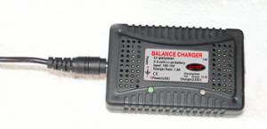 Dynam 2 & 3 cell Balance Charger with US wall adapter power cord. (Input: 10V-15